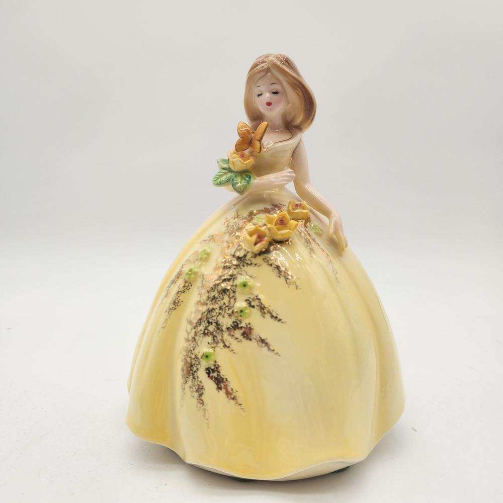 Vintage Josef Originals Fantasia Girl With Butterfly Figurine Perfect Condition